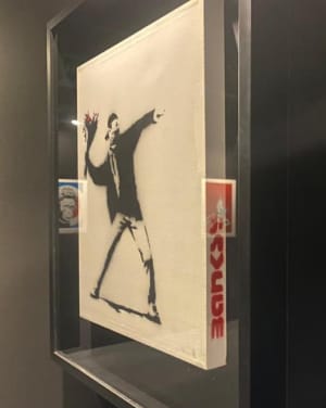 The Flower Thrower at Banksy in New York